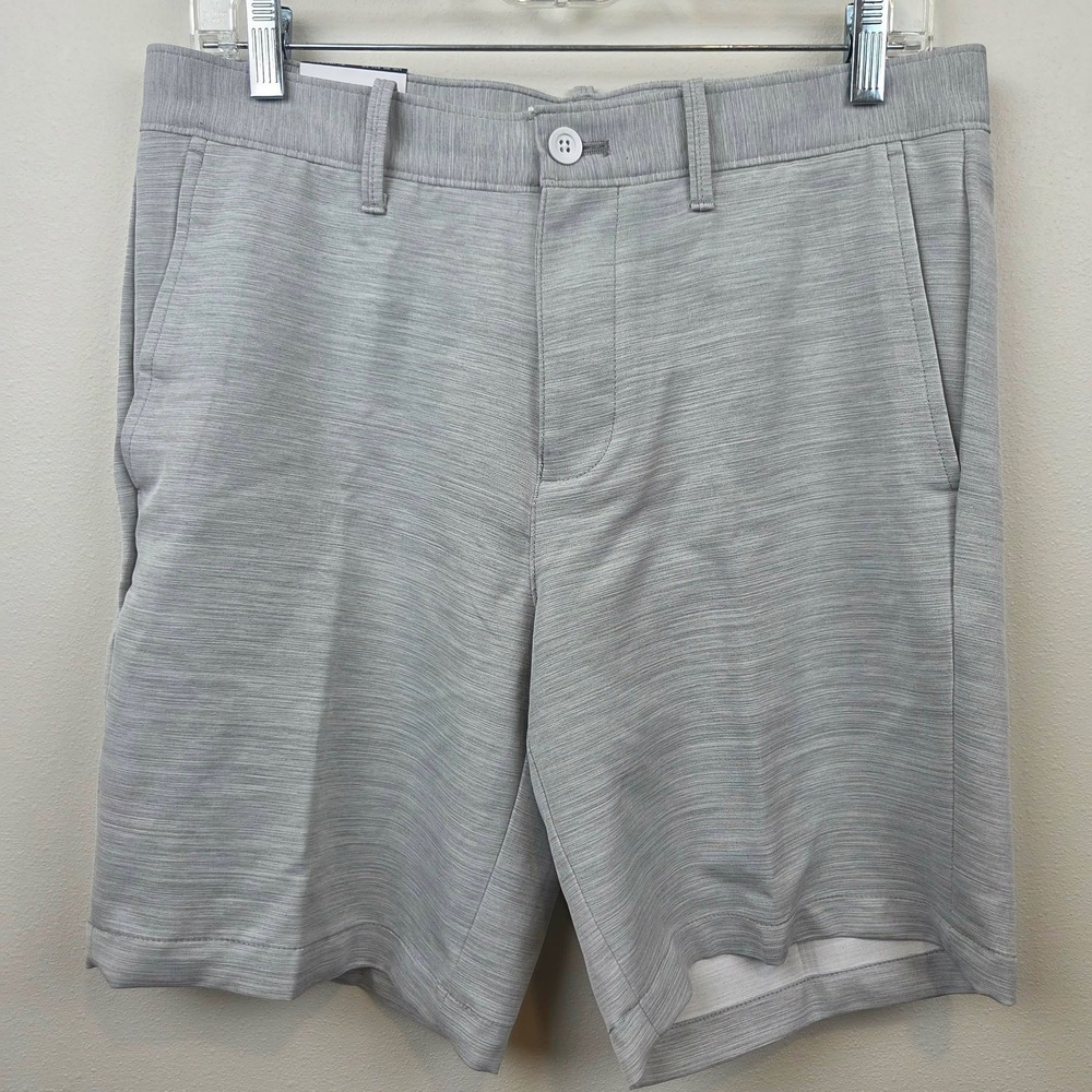 Original Penguin Men Slim Fit Stretch Golf Shorts Grey 8 Inch Inseam Size 30 NWT - Picture 2 of 12
